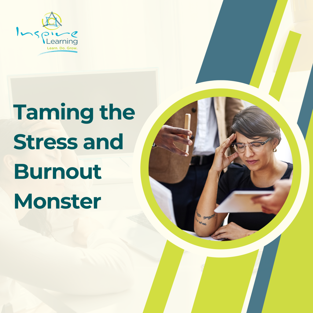 Taming the Stress and Burnout Monster thin banner